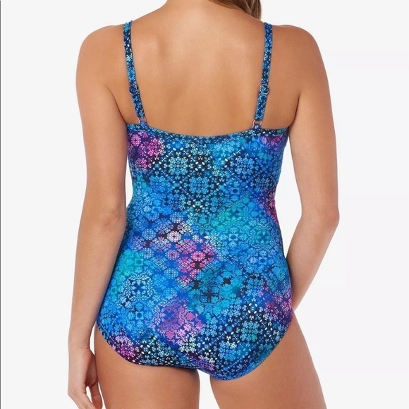 Swim Solutions Criscross NWT One Piece Swimsuit - Picture 2 of 6